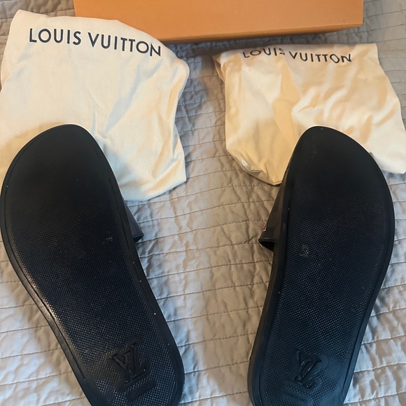 Louis Vuitton Black Slide Sandals - Picture 5 of 8